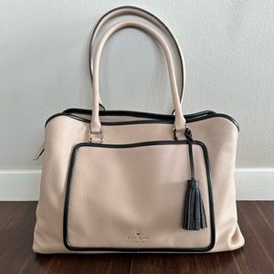 Kate Spade Classic Beige Tote Bag with Spacious Interior